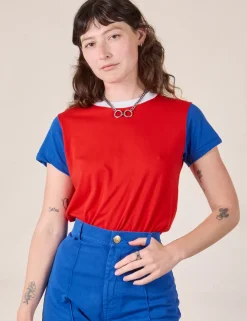 Hot Mismatched Tee - Organic Tees|Organic Vintage Tees
