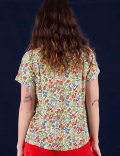 Online Off-White Strawberry Pantry Button-Up Pantry Button-Ups