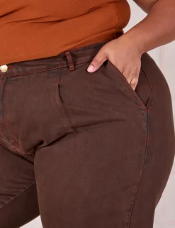 New Overdyed Denim Trouser - Fudge Trousers|Denim