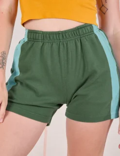 Fashion Painted Stripe Easy Shorts - Sweat Shorts|Shorts