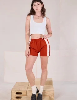 Online Painted Stripe Easy Shorts - Sweat Shorts|Shorts
