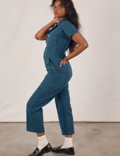 Fashion Petite Short Sleeve Jumpsuit - Short Sleeve Jumpsuits