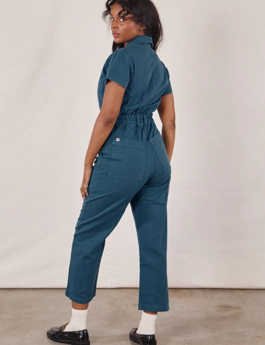 Fashion Petite Short Sleeve Jumpsuit - Short Sleeve Jumpsuits