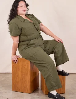 Best Petite Short Sleeve Jumpsuit - Short Sleeve Jumpsuits