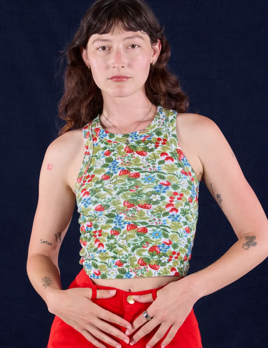 Clearance Racerback Tank - Strawberry Blossom Racerback Tanks