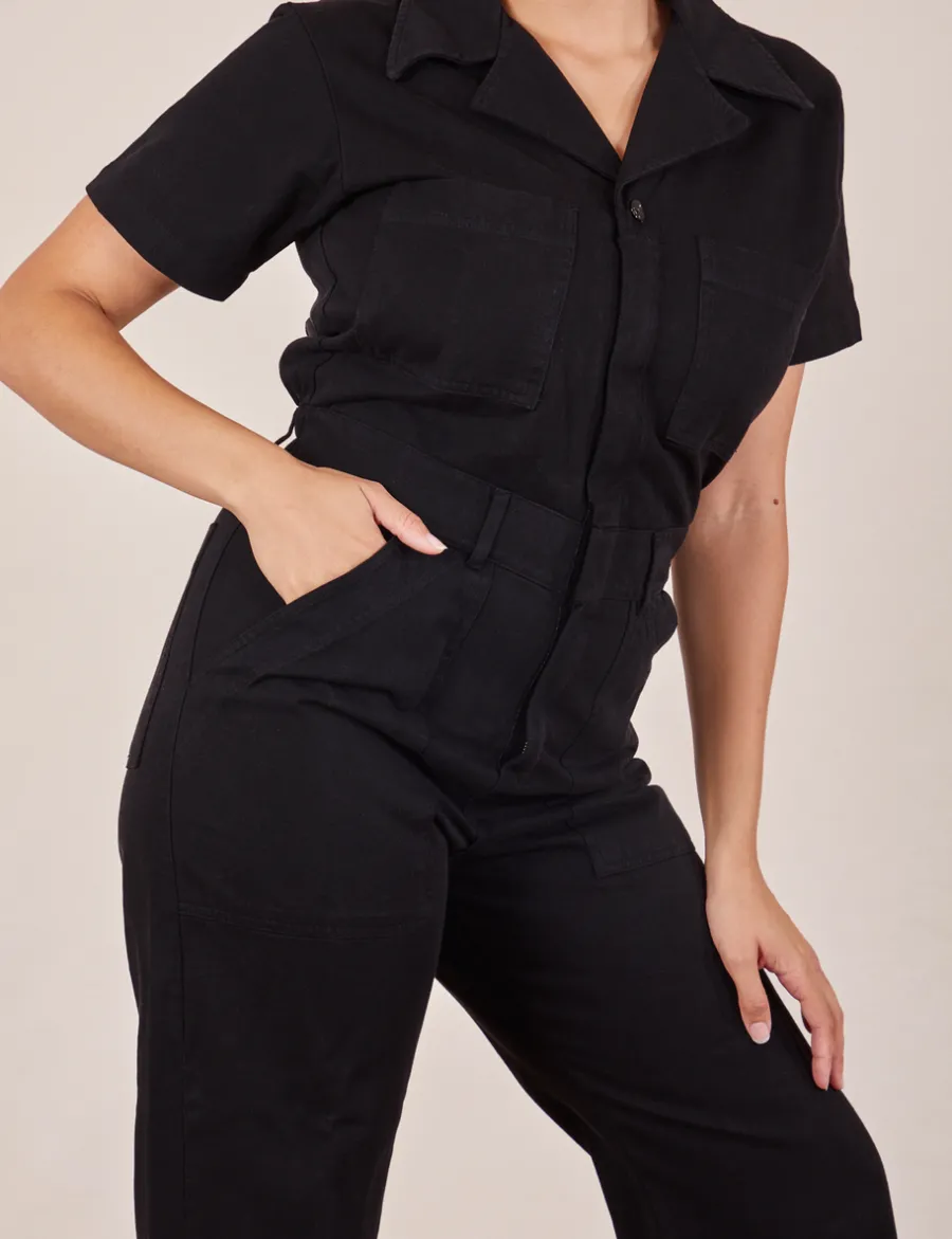 Hot Short Sleeve Jumpsuit - Short Sleeve Jumpsuits