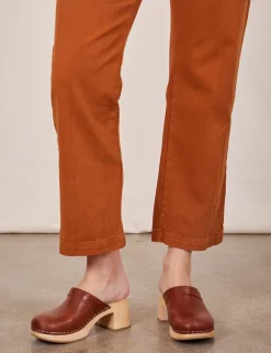 Outlet Short Sleeve Jumpsuit - Burnt Terracotta Short Sleeve Jumpsuits