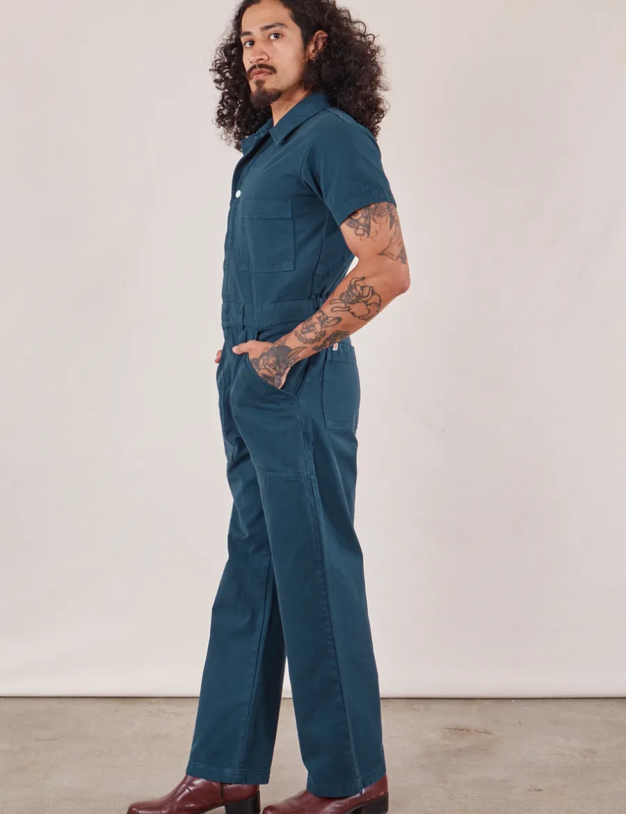 Outlet Short Sleeve Jumpsuit - Short Sleeve Jumpsuits