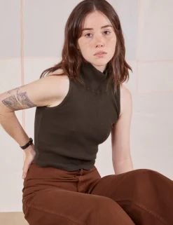 Discount Sleeveless Essential Turtleneck - Turtlenecks|Turtlenecks