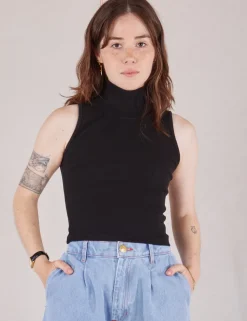 Fashion Sleeveless Essential Turtleneck - Turtlenecks|Turtlenecks