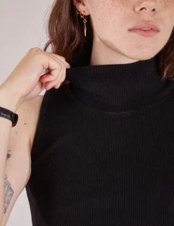 Fashion Sleeveless Essential Turtleneck - Turtlenecks|Turtlenecks