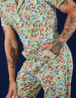 Discount Strawberry Blossom Jumpsuit Short Sleeve Jumpsuits
