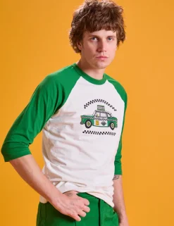 Hot Taxi Raglan Tee - T-Shirts