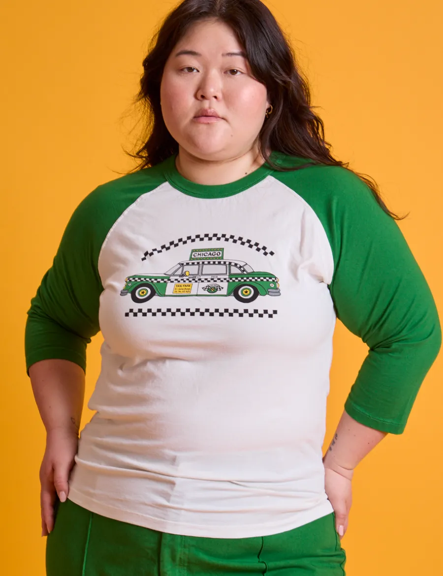 Hot Taxi Raglan Tee - T-Shirts