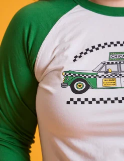Hot Taxi Raglan Tee - T-Shirts