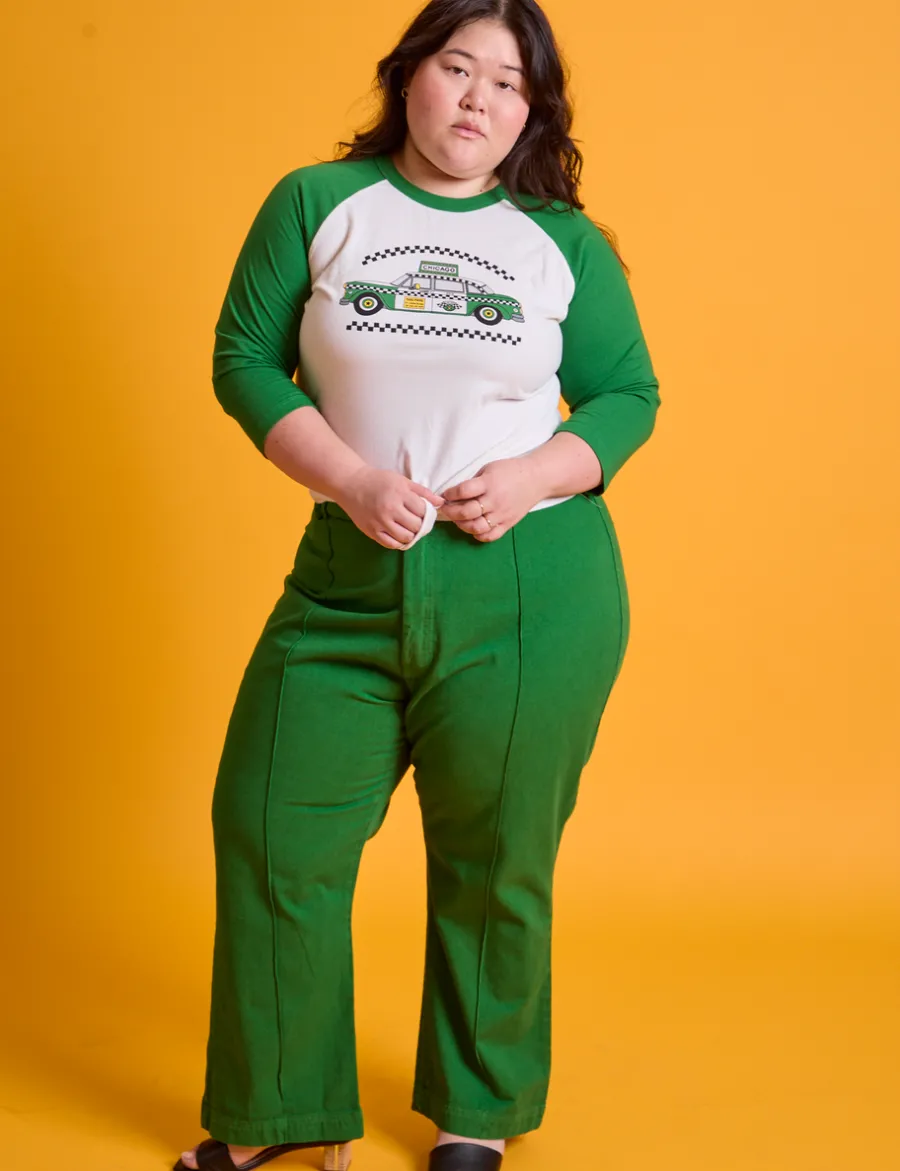 Hot Taxi Raglan Tee - T-Shirts