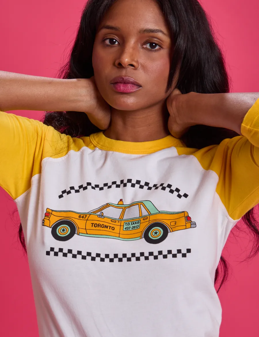 Fashion Taxi Raglan Tee - T-Shirts