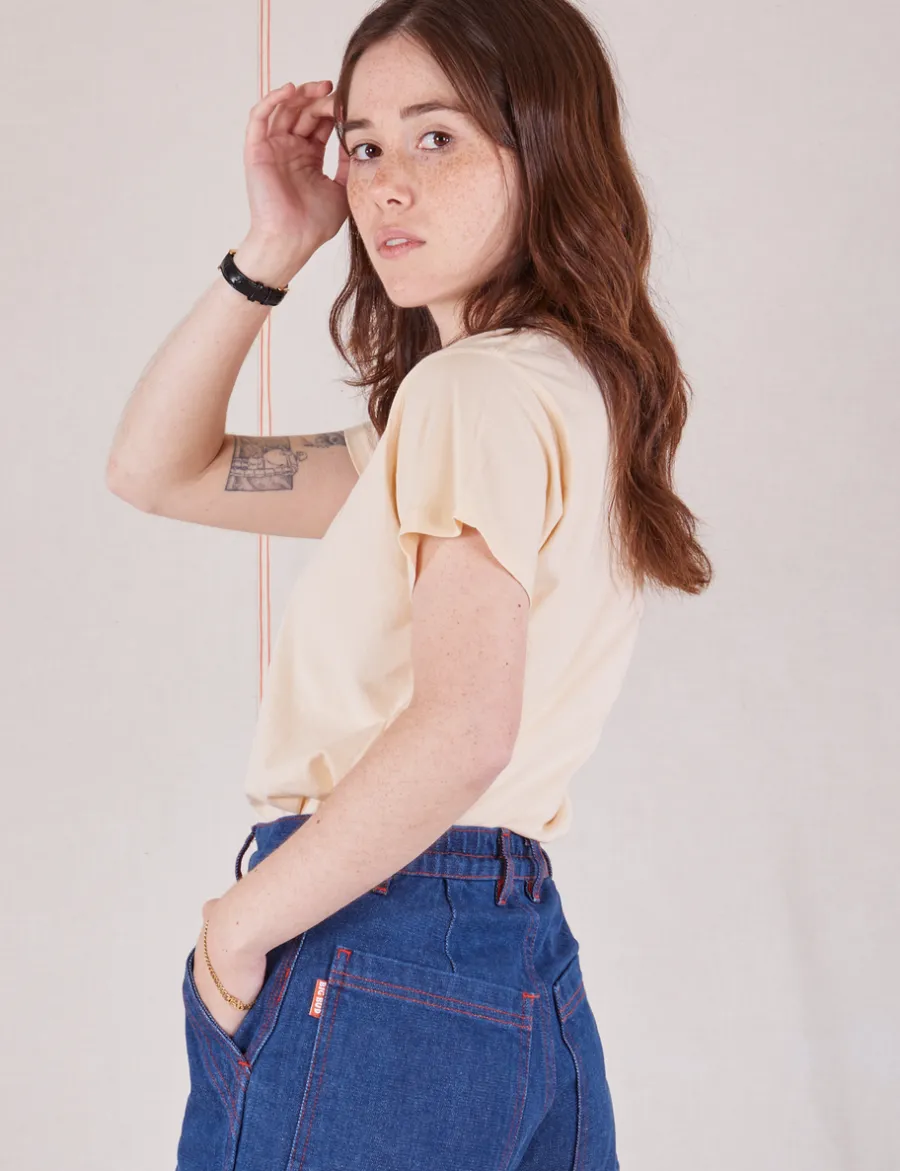 Outlet The Organic Vintage Tee - Vintage Off White Organic Tees|Organic Vintage Tees