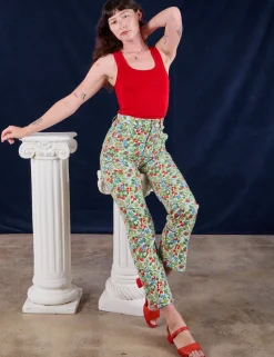 Fashion Work Pants - Strawberry Blossom Work Pants