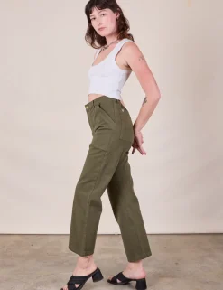 Discount Work Pants - Surplus Green Work Pants
