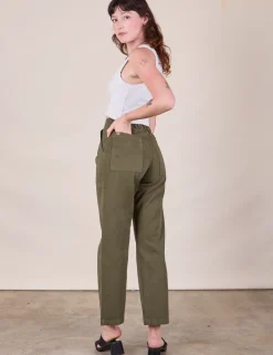 Discount Work Pants - Surplus Green Work Pants