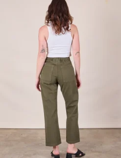 Discount Work Pants - Surplus Green Work Pants