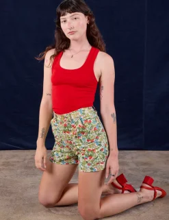Discount Work Shorts - Off-White Strawberry Shorts