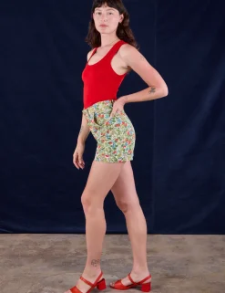 Discount Work Shorts - Off-White Strawberry Shorts