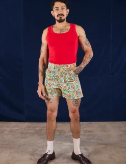 Discount Work Shorts - Off-White Strawberry Shorts